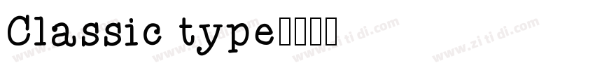 Classic type字体转换